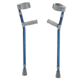 Pediatric Forearm Crutches(PR) Blue  3'2 -4'-5  Height